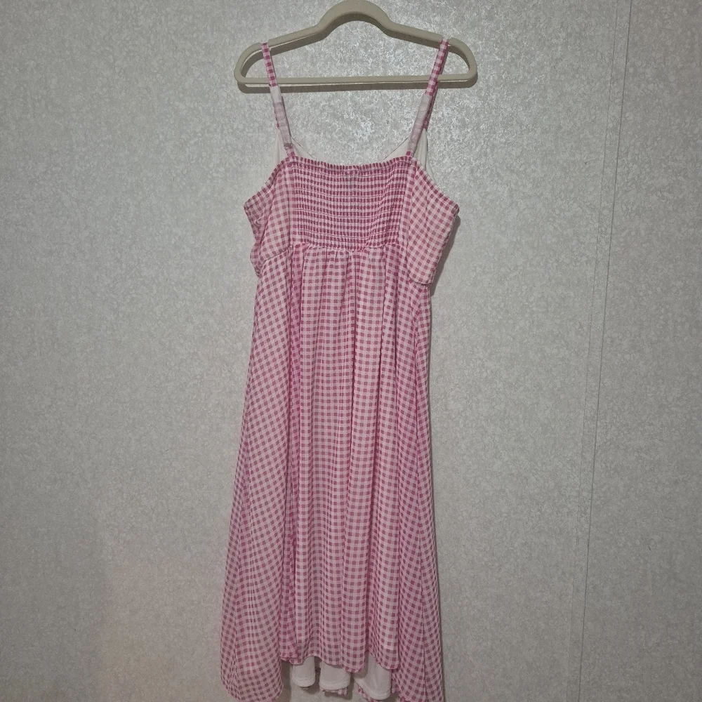 NWT TORRID Hot Pink Gingham Button Midi  Sundress..SIZE:2 - Picture 10 of 15